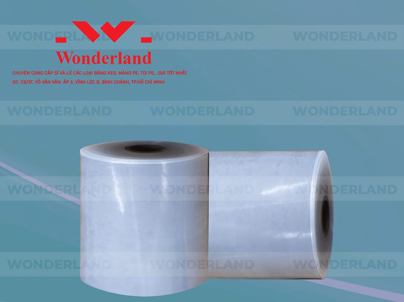 MÀNG PE QUẤN MÁY 21.5KG LÕI 1.2KG CHẤT LƯỢNG CAO WONDERLAND
