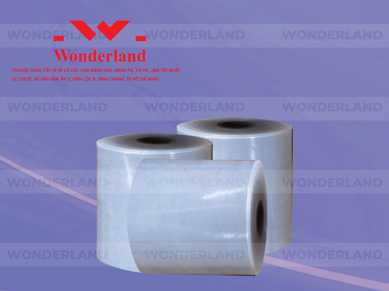 MÀNG PE QUẤN MÁY 21.6KG LÕI 1.2KG CHẤT LƯỢNG CAO WONDERLAND GIÁ SỈ TỐT NHẤT