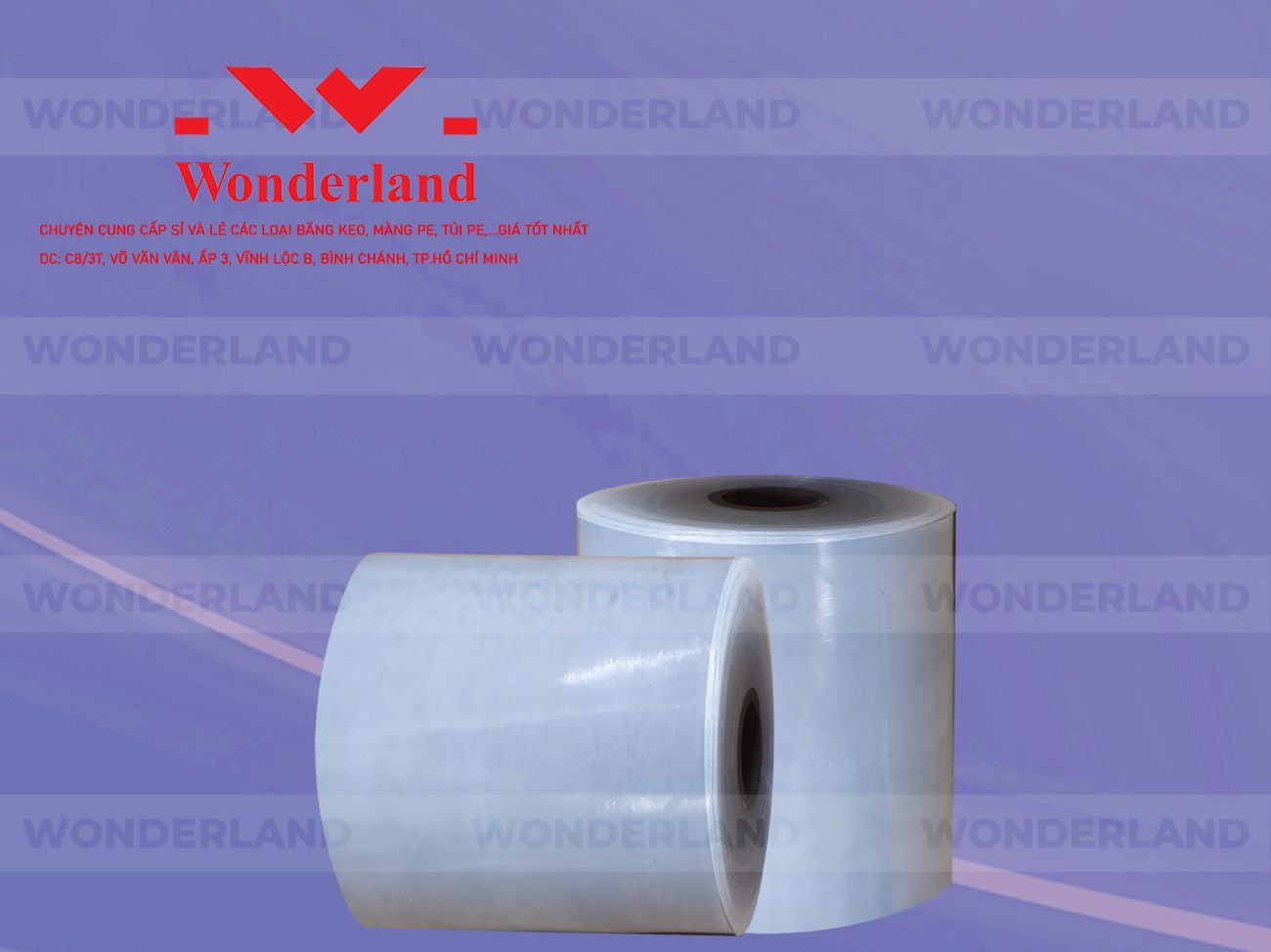 MÀNG PE QUẤN MÁY 21.6KG LÕI 1.2KG CHẤT LƯỢNG CAO WONDERLAND