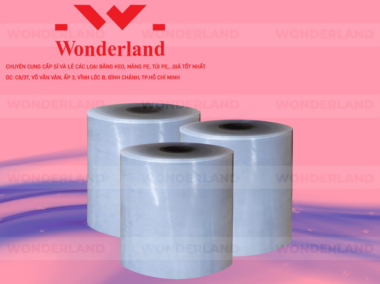 MÀNG PE QUẤN MÁY 21.9KG LÕI 1.2KG CHẤT LƯỢNG CAO WONDERLAND GIÁ SỈ TỐT NHẤT