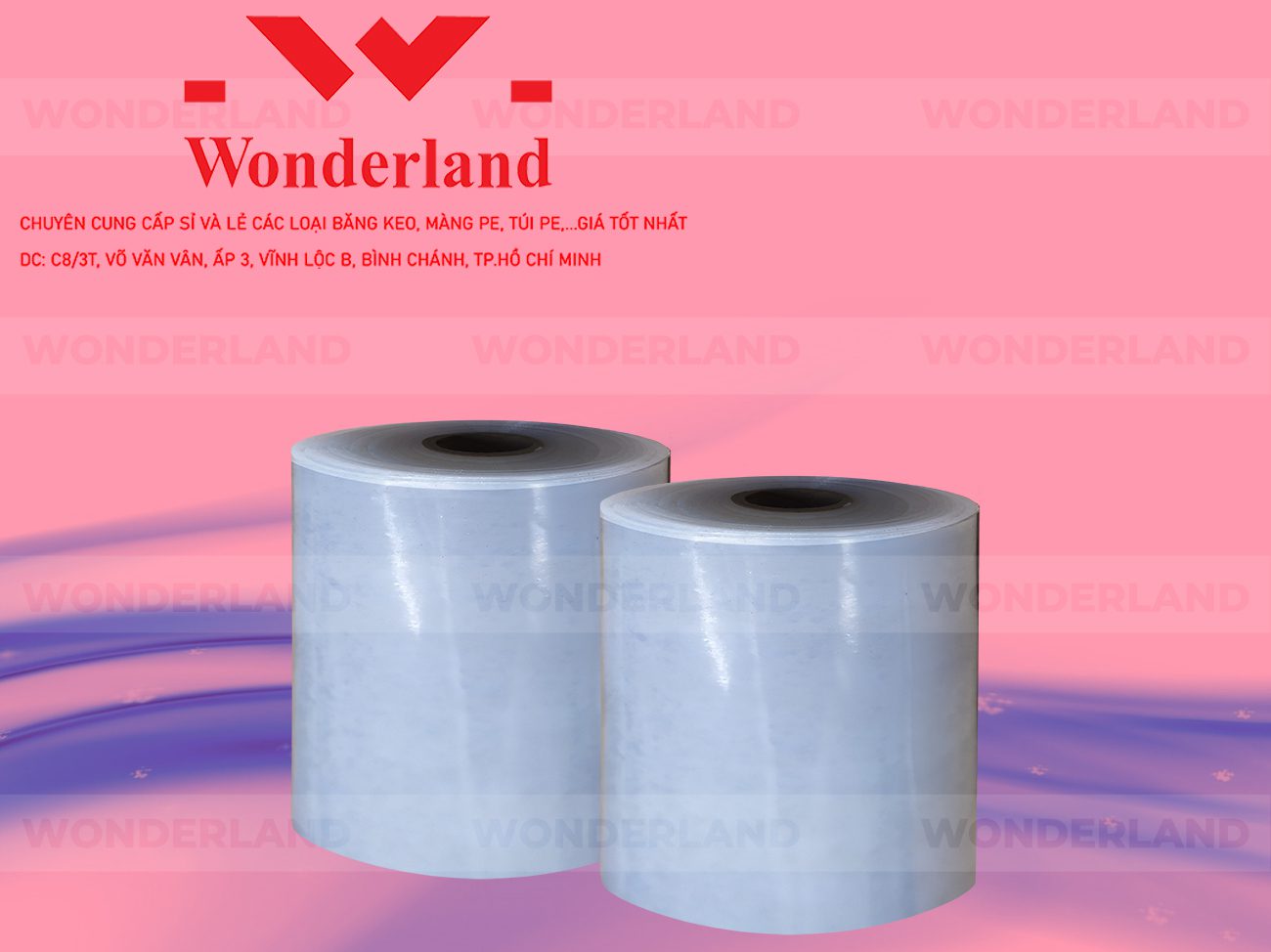 MÀNG PE QUẤN MÁY 21.9KG LÕI 1.2KG CHẤT LƯỢNG CAO WONDERLAND
