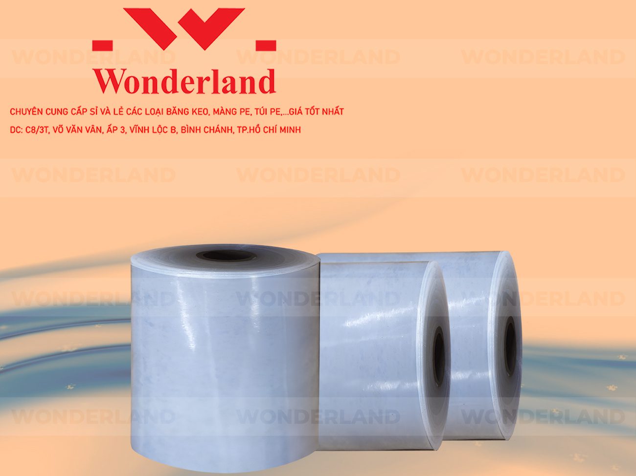 MÀNG PE QUẤN MÁY 22KG LÕI 1.2KG CHẤT LƯỢNG CAO WONDERLAND GIÁ SỈ TỐT NHẤT