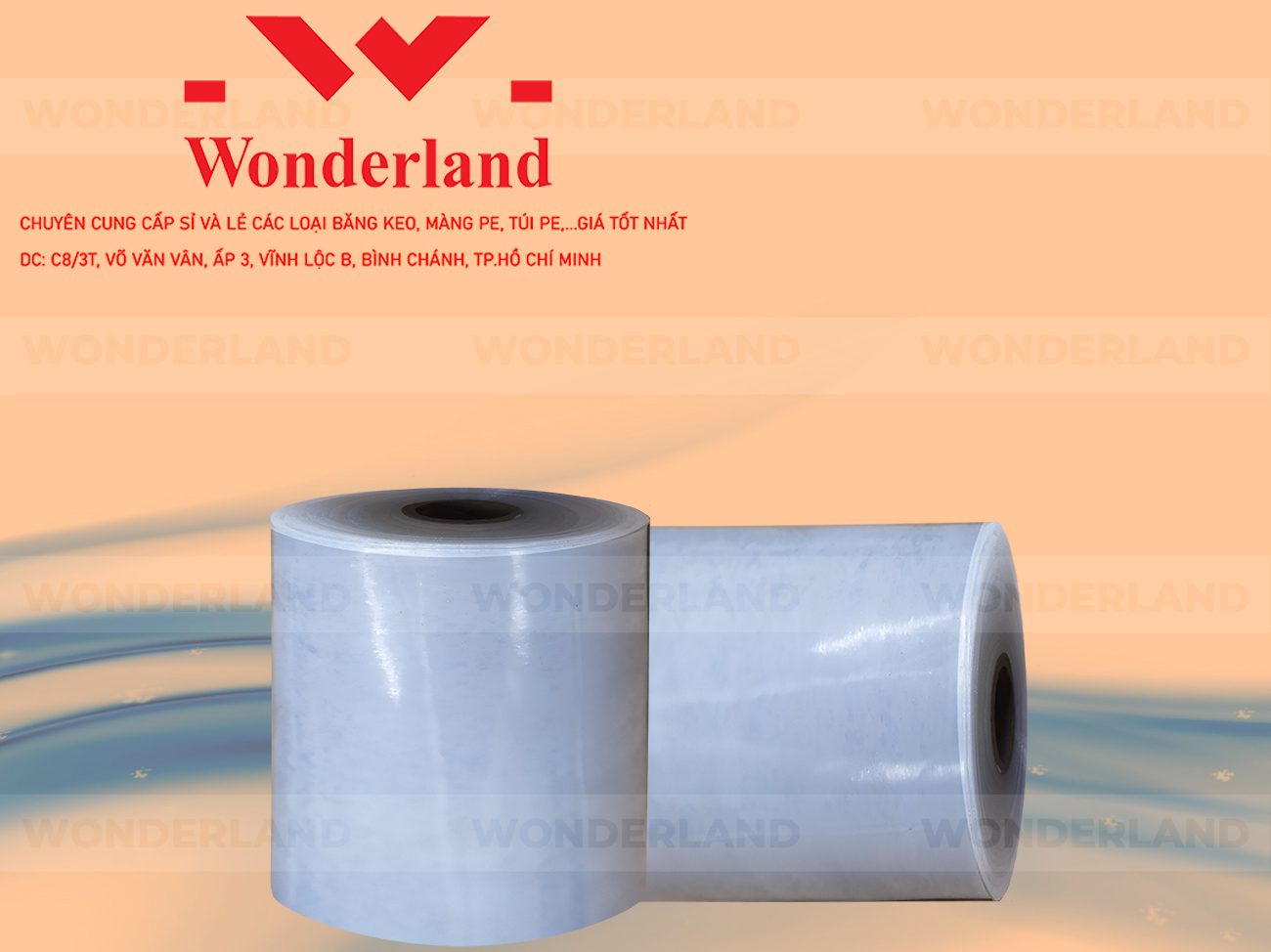 MÀNG PE QUẤN MÁY 22KG LÕI 1.2KG CHẤT LƯỢNG CAO WONDERLAND