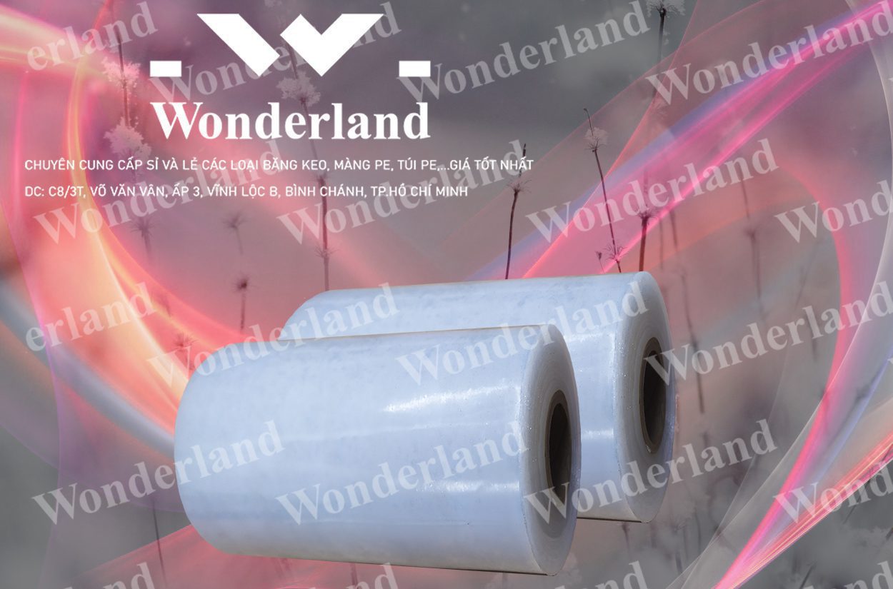 MÀNG PE QUẤN MÁY 9.8KG LÕI 500G CHẤT LƯỢNG CAO WONDERLAND