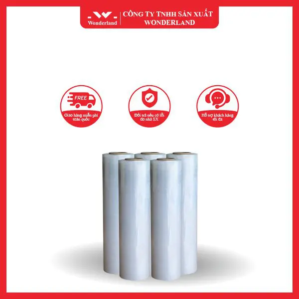 MÀNG PE QUẤN PALLET 3.0KG WONDERLAND CHẤT LƯỢNG