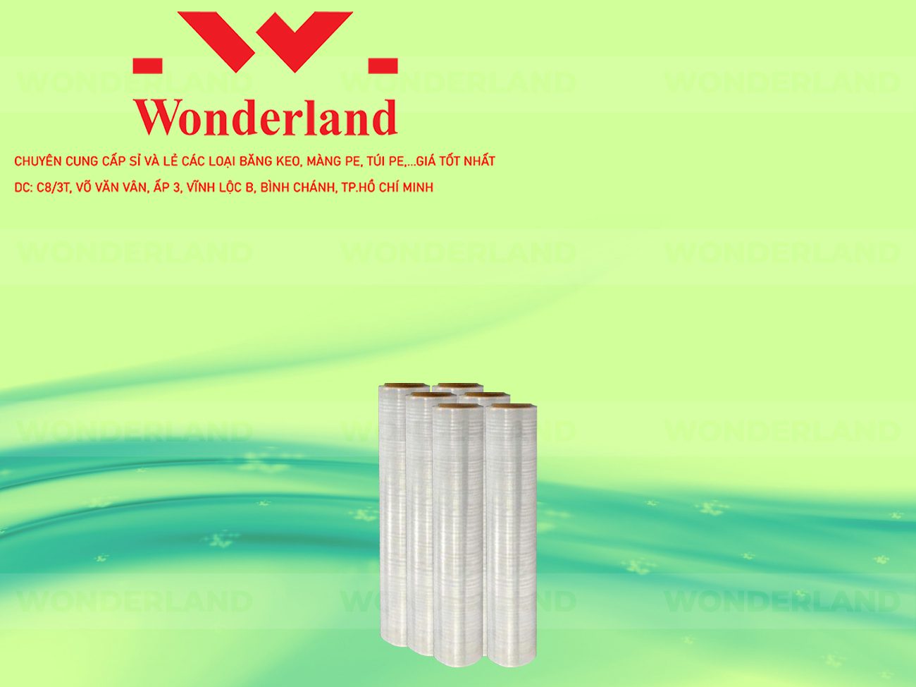 MÀNG PE TRẮNG 1.1KG LÕI 200G WONDERLAND CHẤT LƯỢNG CAO