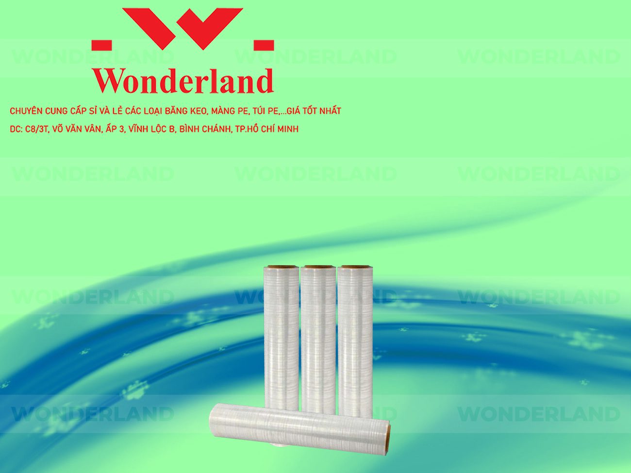 MÀNG PE TRẮNG 1.2KG LÕI 200G CHẤT LƯỢNG CAO WONDERLAND
