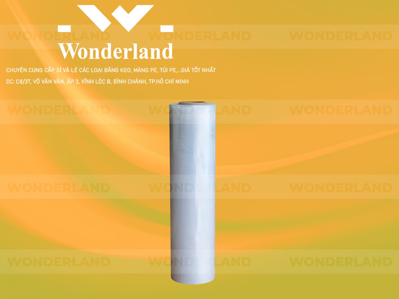 MÀNG PE TRẮNG 1.2KG LÕI 200G WONDERLAND CHẤT LƯỢNG HÀNG ĐẦU