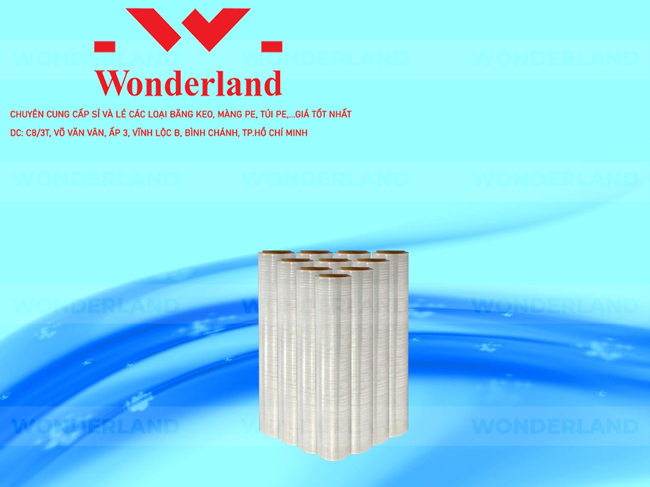 MÀNG PE TRẮNG 1.3KG LÕI 200G CHẤT LƯỢNG CAO WONDERLAND GIÁ SỈ TỐT NHẤT