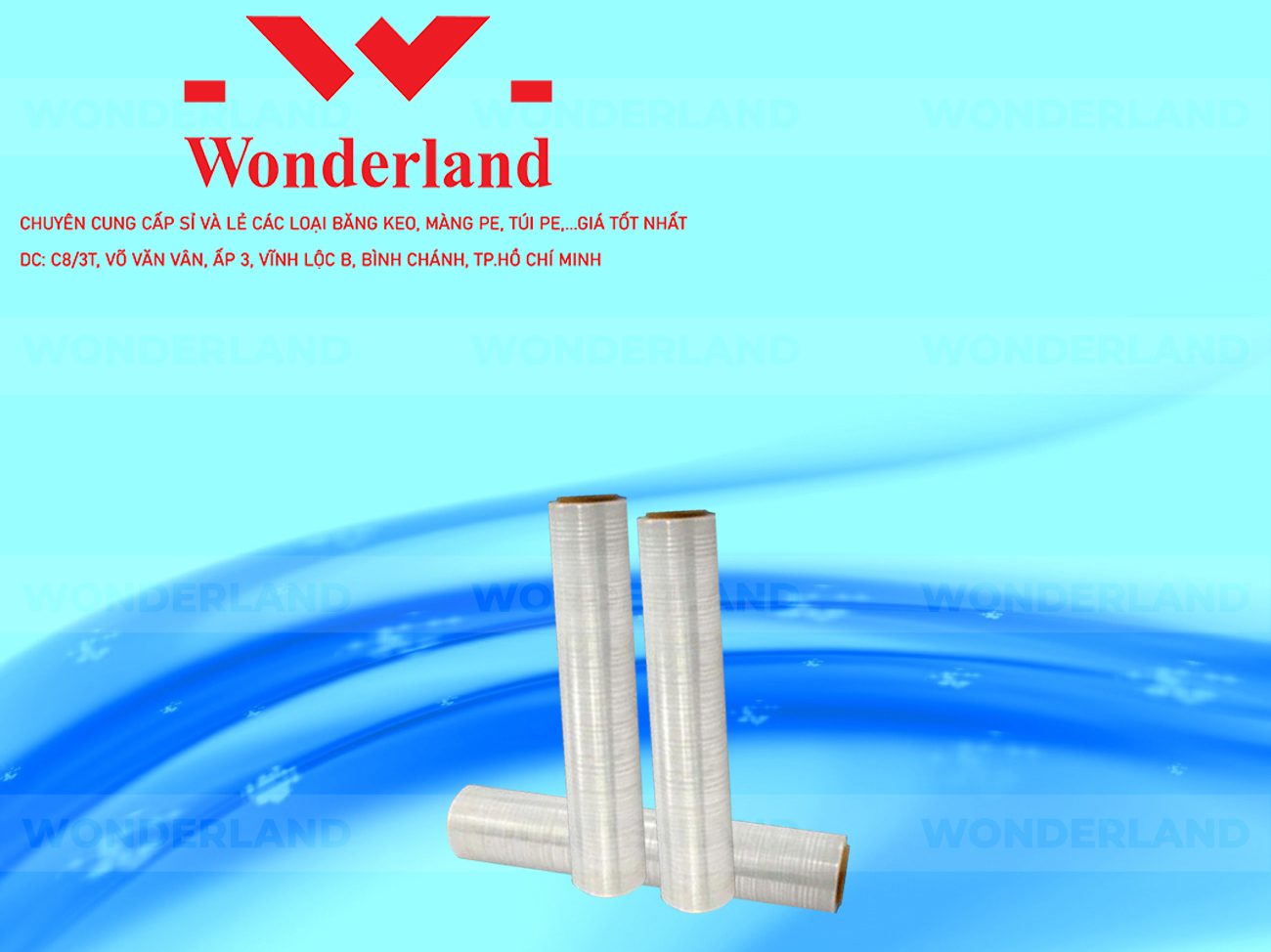 MÀNG PE TRẮNG 1.3KG LÕI 200G CHẤT LƯỢNG CAO WONDERLAND