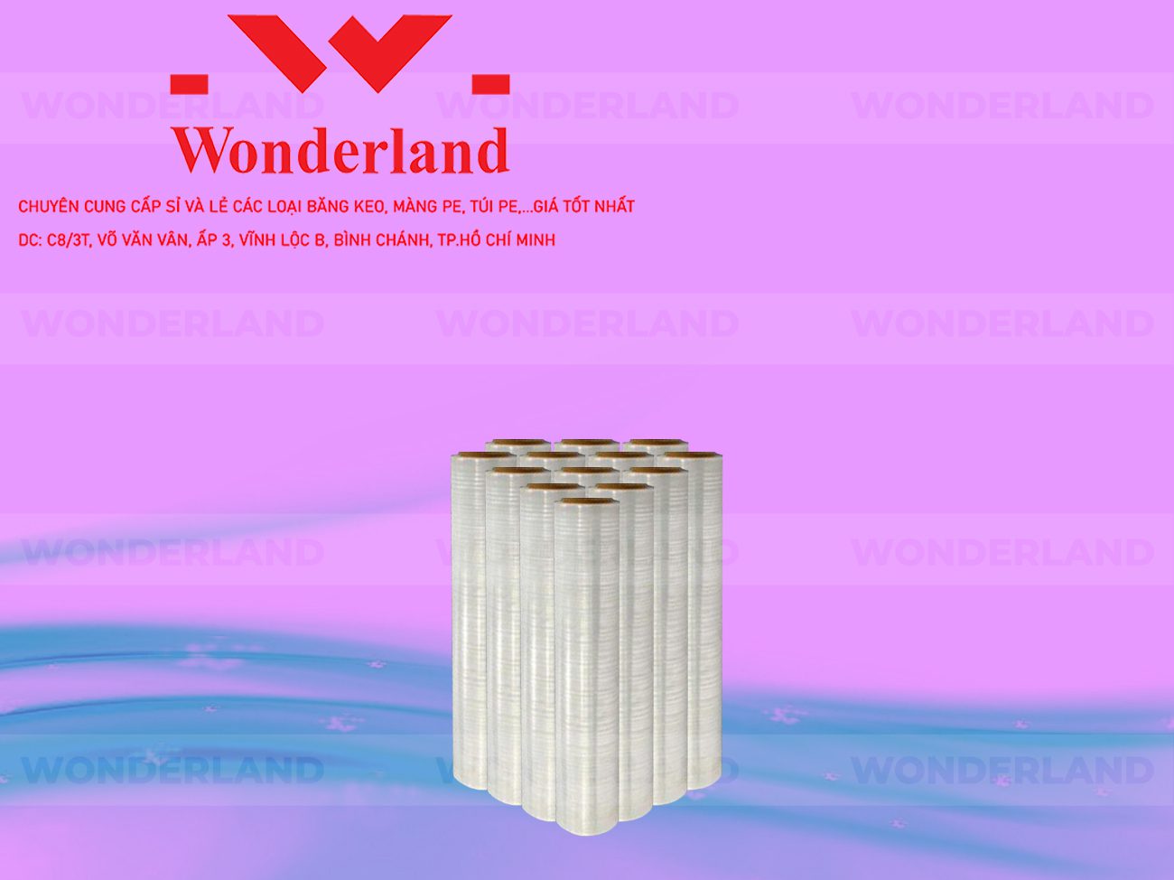 MÀNG PE TRẮNG 1.6KG LÕI 200G CHẤT LƯỢNG CAO WONDERLAND GIÁ SỈ TỐT NHẤT