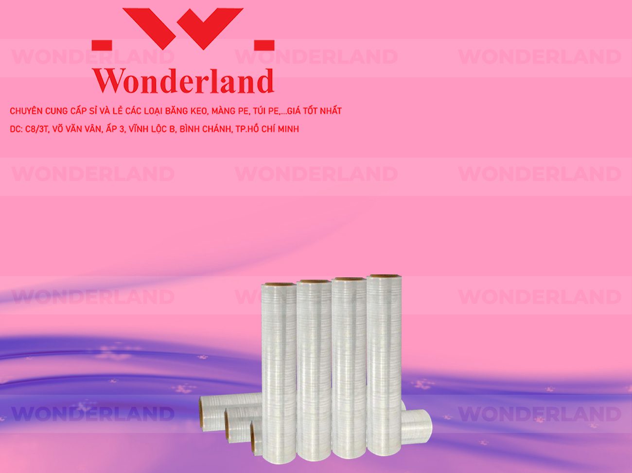 MÀNG PE TRẮNG 1.7KG LÕI 200G CHẤT LƯỢNG CAO WONDERLAND GIÁ SỈ TỐT NHẤT
