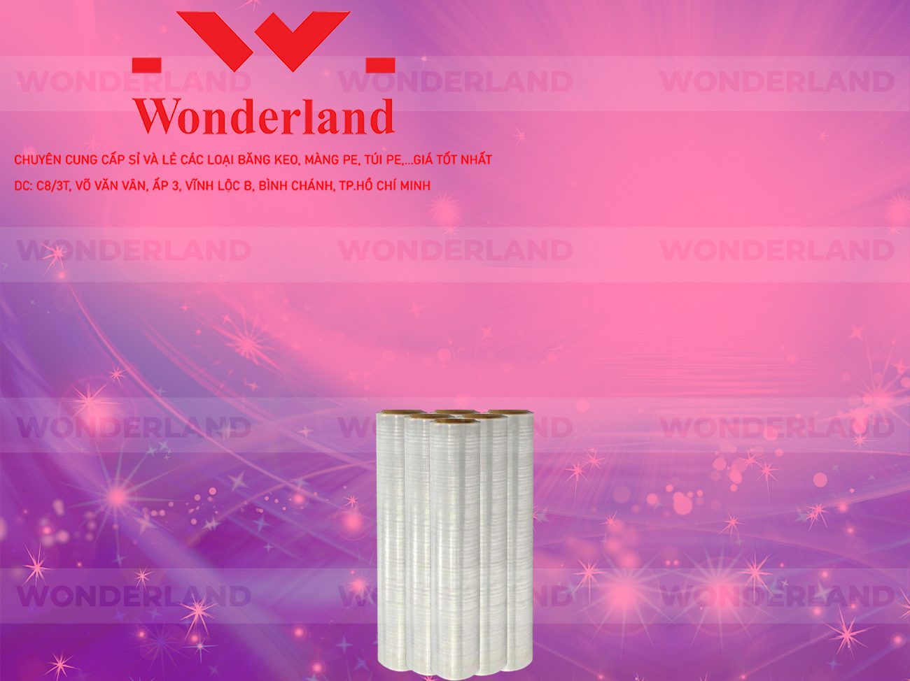 MÀNG PE TRẮNG 1.8KG LÕI 200G CHẤT LƯỢNG CAO WONDERLAND GIÁ SỈ TỐT NHẤT