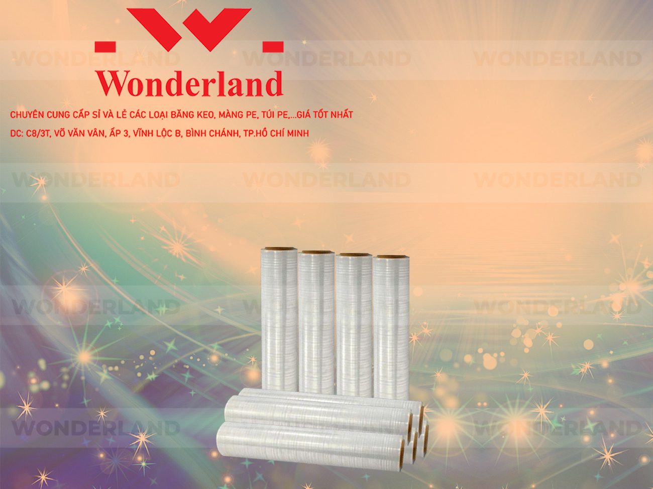 MÀNG PE TRẮNG 1.9KG LÕI 200G CHẤT LƯỢNG CAO WONDERLAND GIÁ SỈ TỐT NHẤT