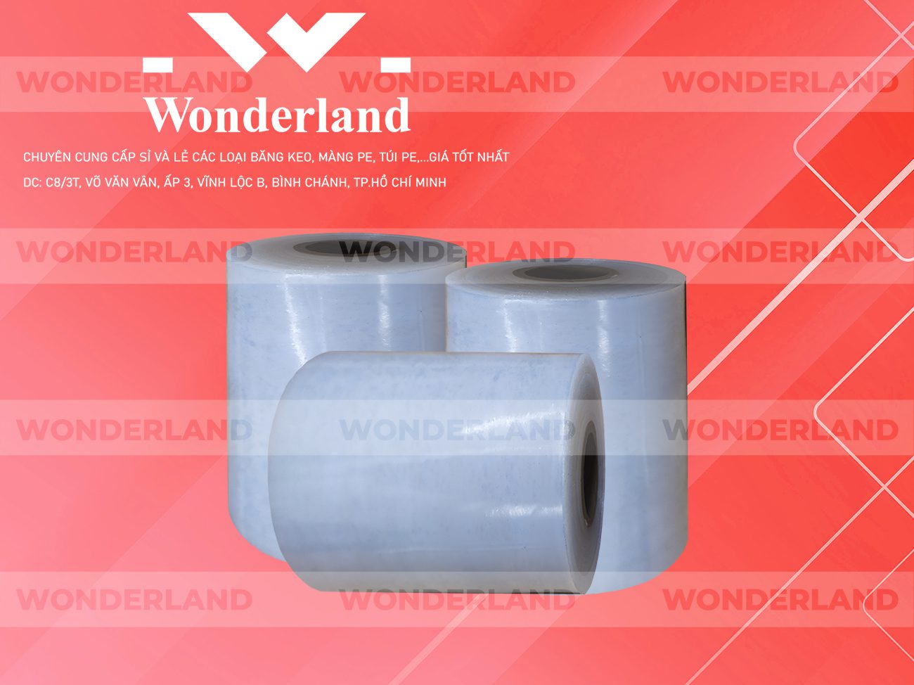 MÀNG PE TRẮNG 10.1KG LÕI 500G CHẤT LƯỢNG CAO WONDERLAND GIÁ SỈ TỐT NHẤT