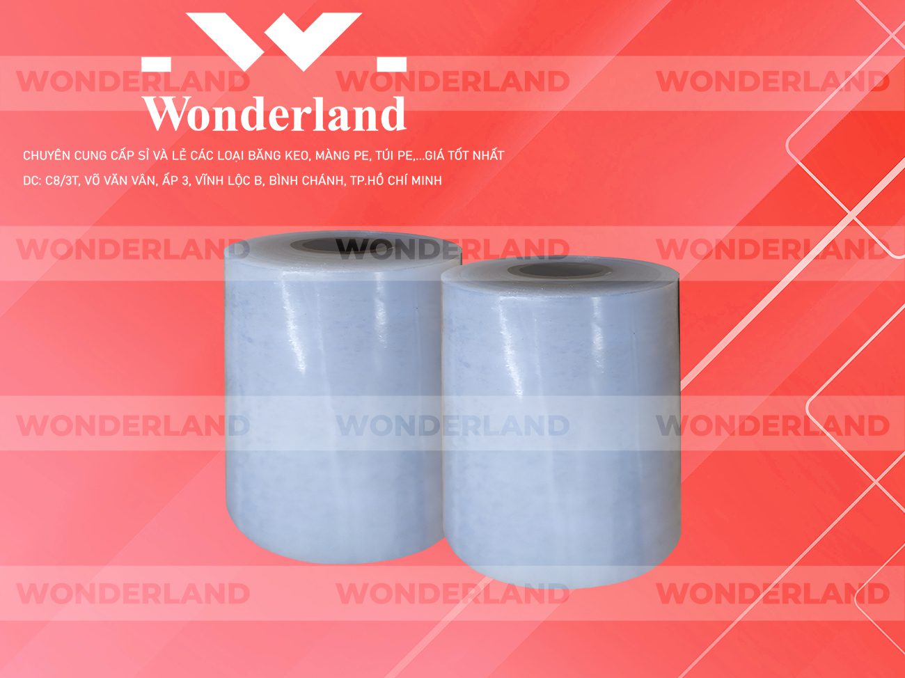 MÀNG PE TRẮNG 10.1KG LÕI 500G CHẤT LƯỢNG CAO WONDERLAND