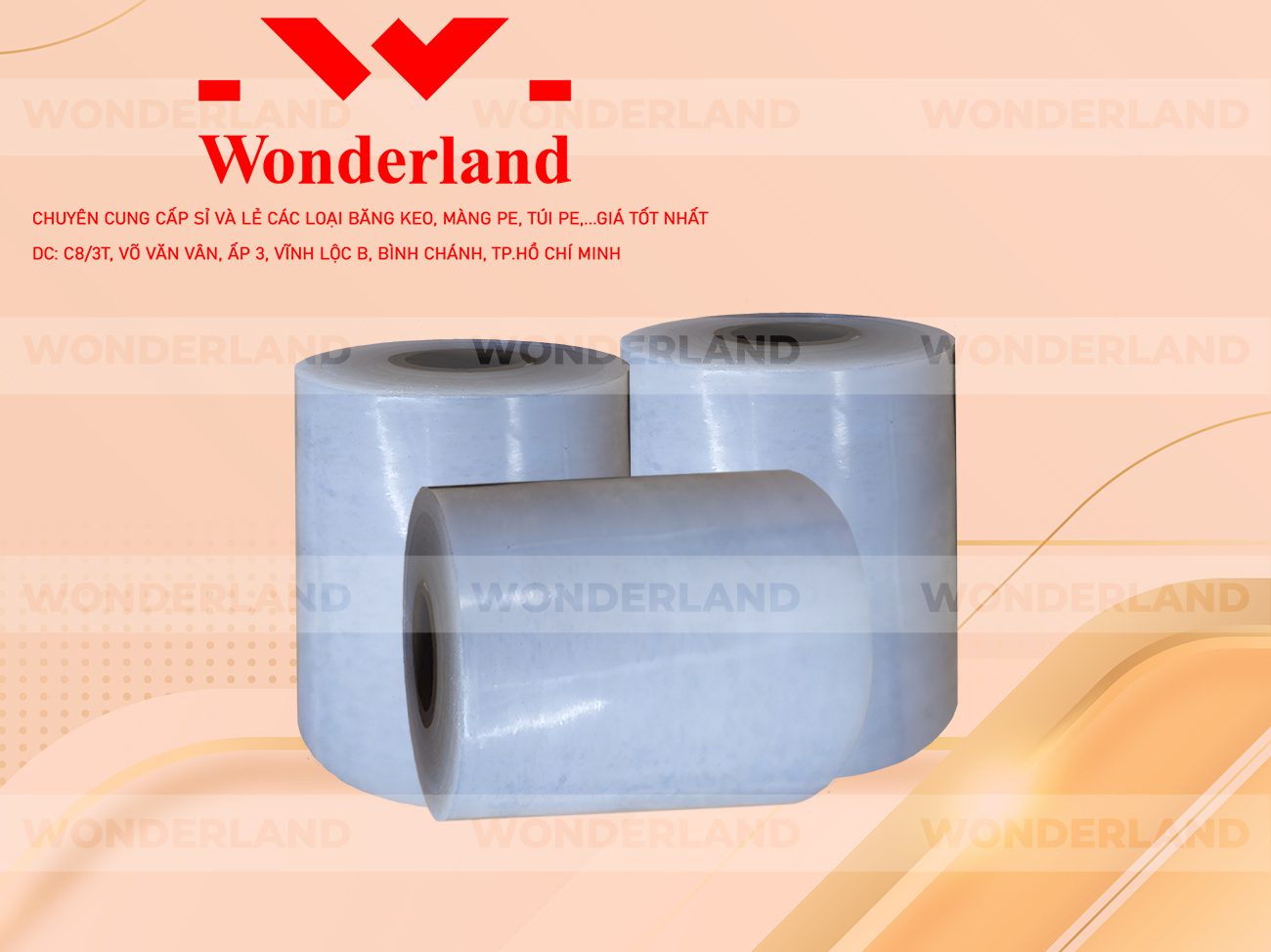 MÀNG PE TRẮNG 10.2KG LÕI 500G CHẤT LƯỢNG CAO WONDERLAND GIÁ SỈ TỐT NHẤT