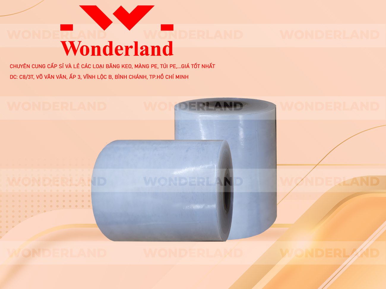 MÀNG PE TRẮNG 10.2KG LÕI 500G CHẤT LƯỢNG CAO WONDERLAND