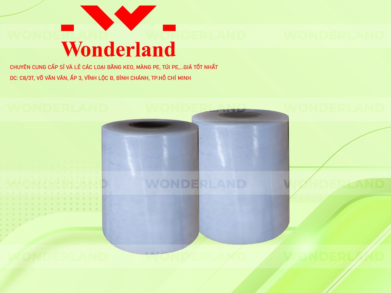 MÀNG PE TRẮNG 10.3KG LÕI 1.2KG CHẤT LƯỢNG CAO WONDERLAND