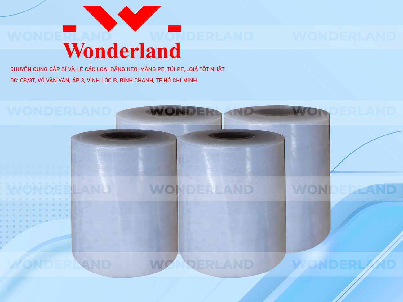 MÀNG PE TRẮNG 10.5KG LÕI 500G CHẤT LƯỢNG CAO WONDERLAND GIÁ SỈ TỐT NHẤT