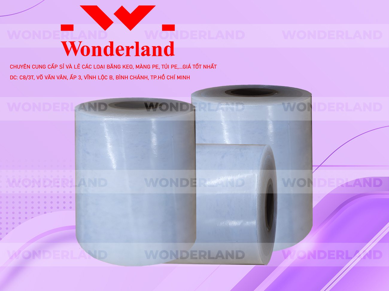 MÀNG PE TRẮNG 10.6KG LÕI 500G CHẤT LƯỢNG CAO WONDERLAND GIÁ SỈ TỐT NHẤT