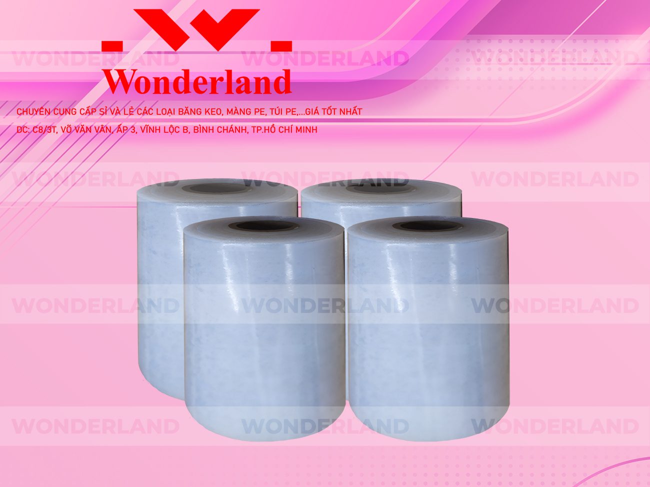 MÀNG PE TRẮNG 10.7KG LÕI 500G CHẤT LƯỢNG CAO WONDERLAND GIÁ SỈ TỐT NHẤT