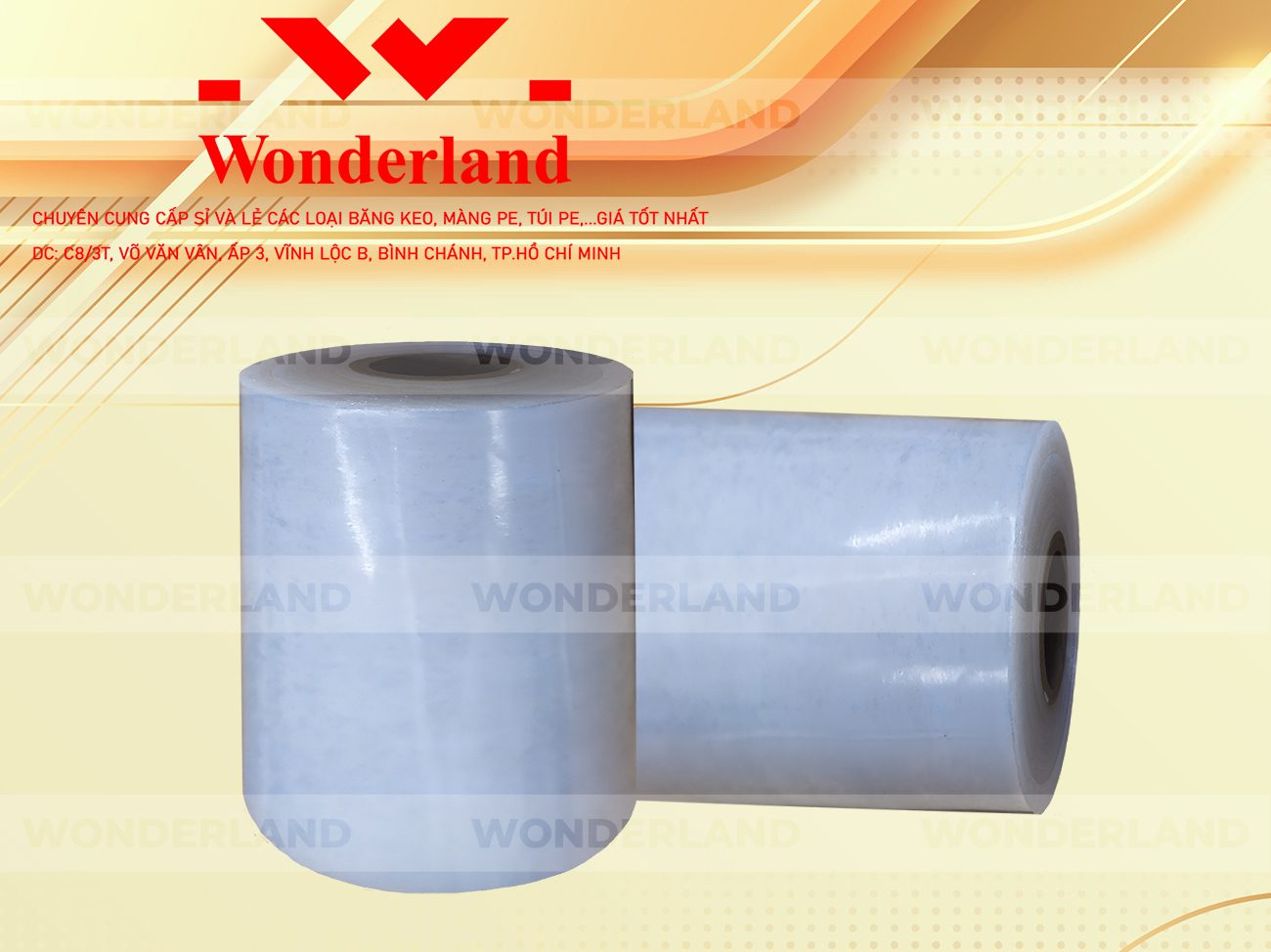 MÀNG PE TRẮNG 10.9KG LÕI 500G CHẤT LƯỢNG CAO WONDERLAND
