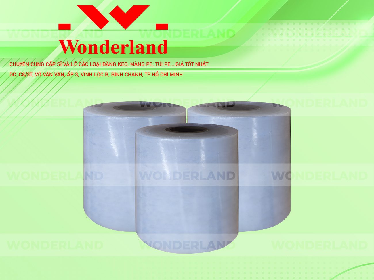 MÀNG PE TRẮNG 11.0KG LÕI 500G CHẤT LƯỢNG CAO WONDERLAND GIÁ SỈ TỐT NHẤT