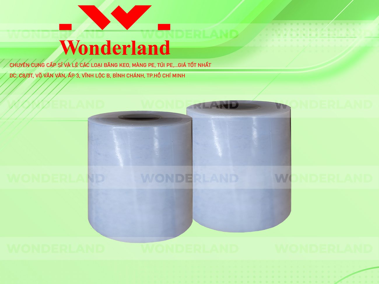 MÀNG PE TRẮNG 11.0KG LÕI 500G CHẤT LƯỢNG CAO WONDERLAND
