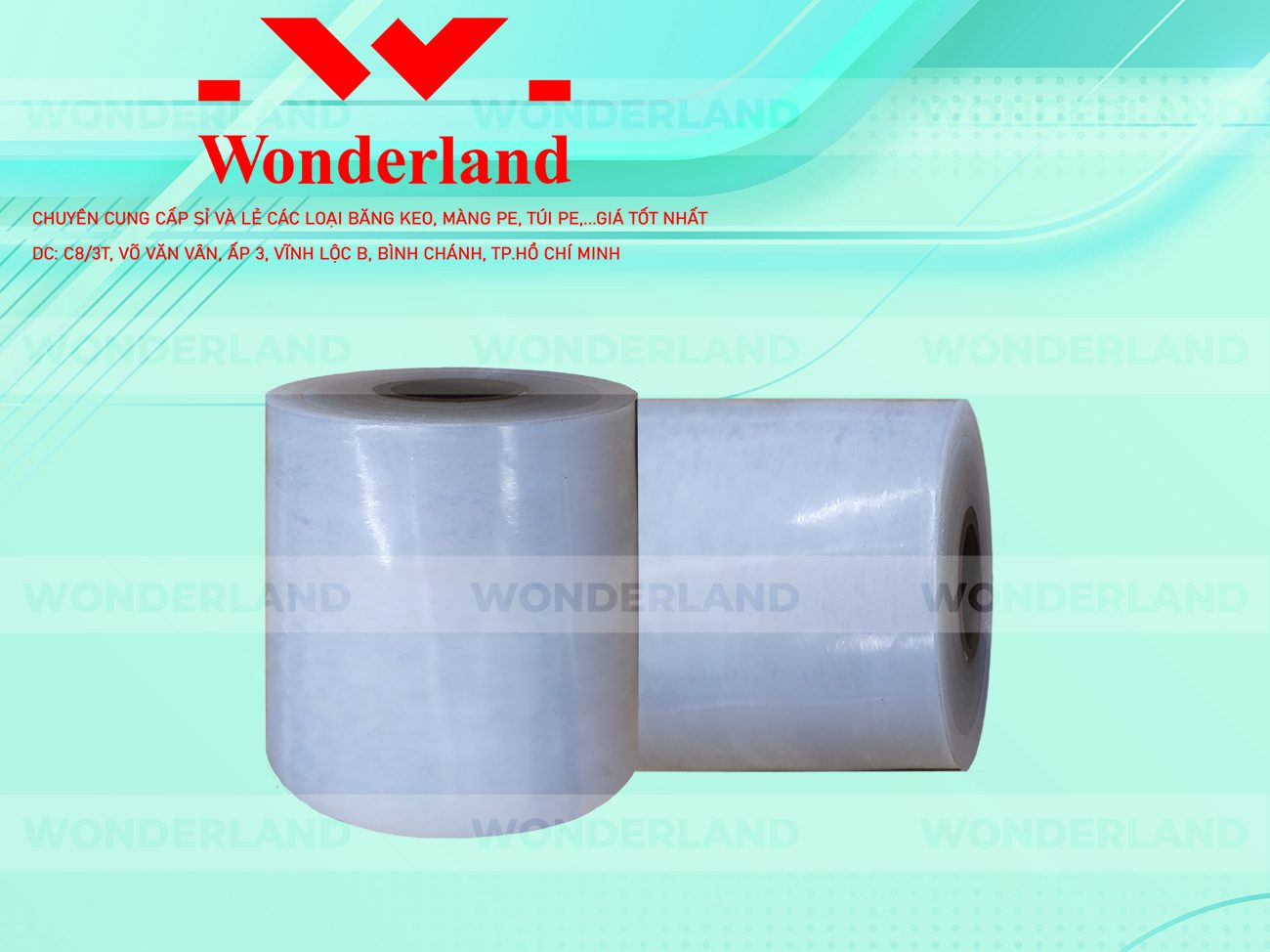 MÀNG PE TRẮNG 11.1KG LÕI 500G CHẤT LƯỢNG CAO WONDERLAND
