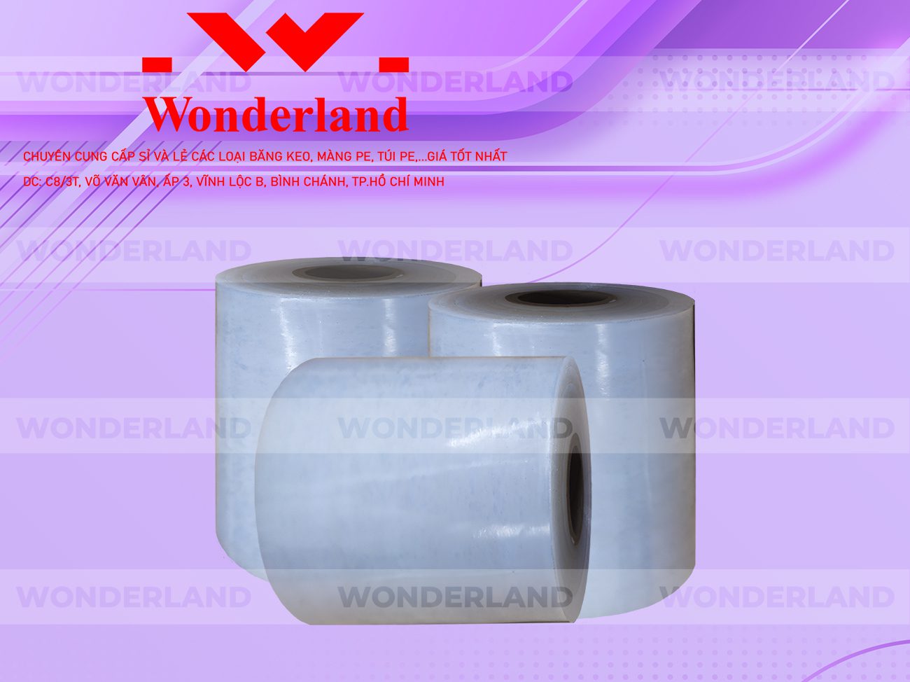 MÀNG PE TRẮNG 11.2KG LÕI 500G CHẤT LƯỢNG CAO WONDERLAND GIÁ SỈ TỐT NHẤT
