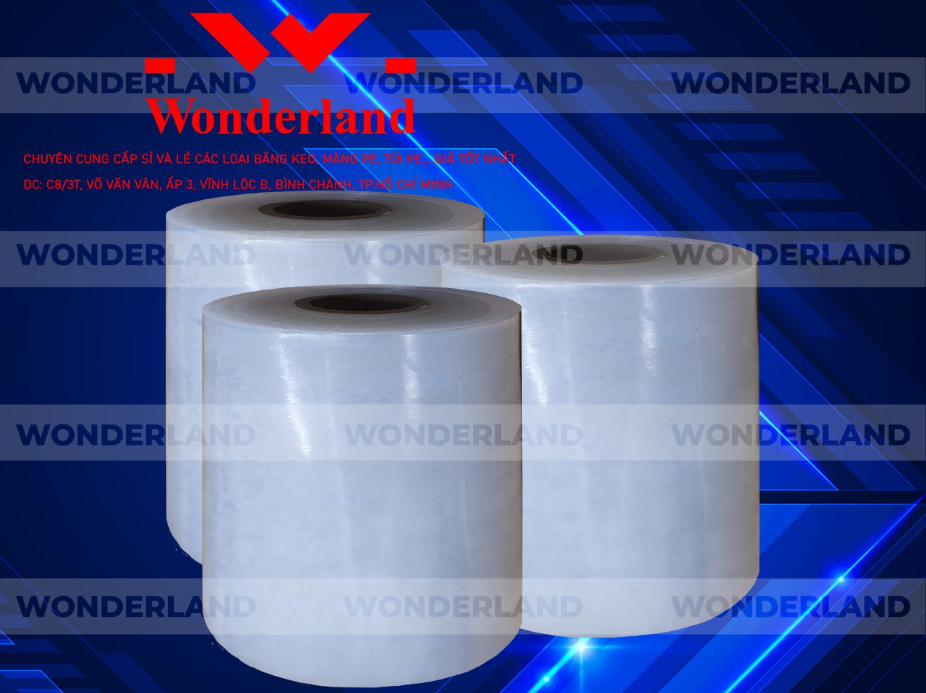 MÀNG PE TRẮNG 11.3KG LÕI 500G CHẤT LƯỢNG CAO WONDERLAND GIÁ SỈ TỐT NHẤT