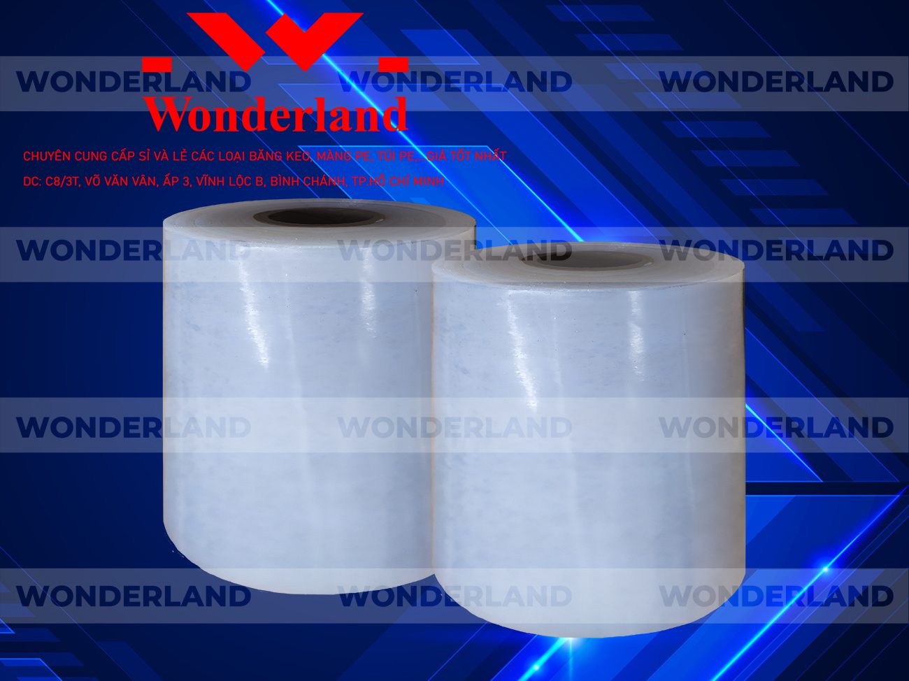 MÀNG PE TRẮNG 11.3KG LÕI 500G CHẤT LƯỢNG CAO WONDERLAND