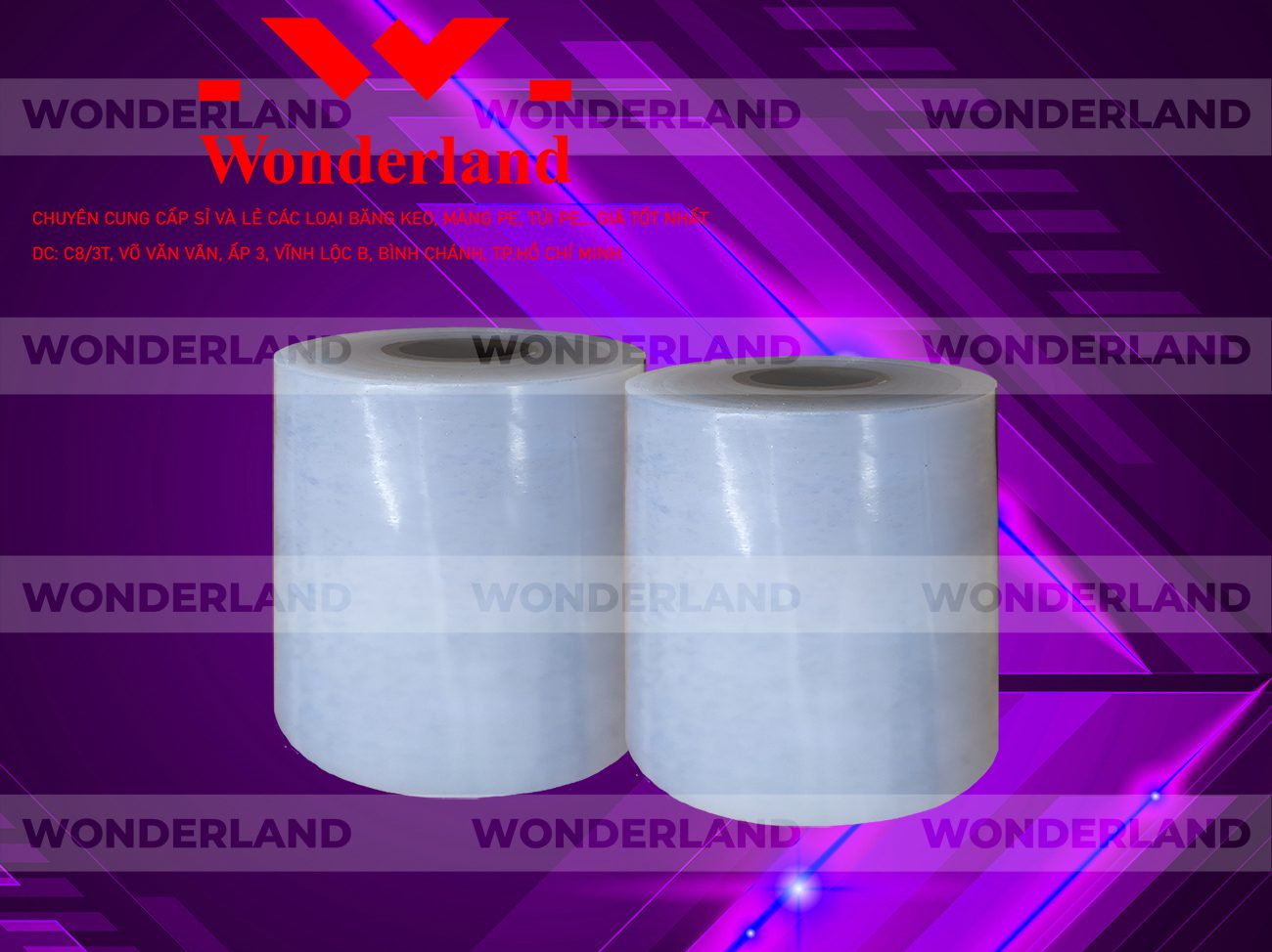 MÀNG PE TRẮNG 11.4KG LÕI 500G CHẤT LƯỢNG CAO WONDERLAND