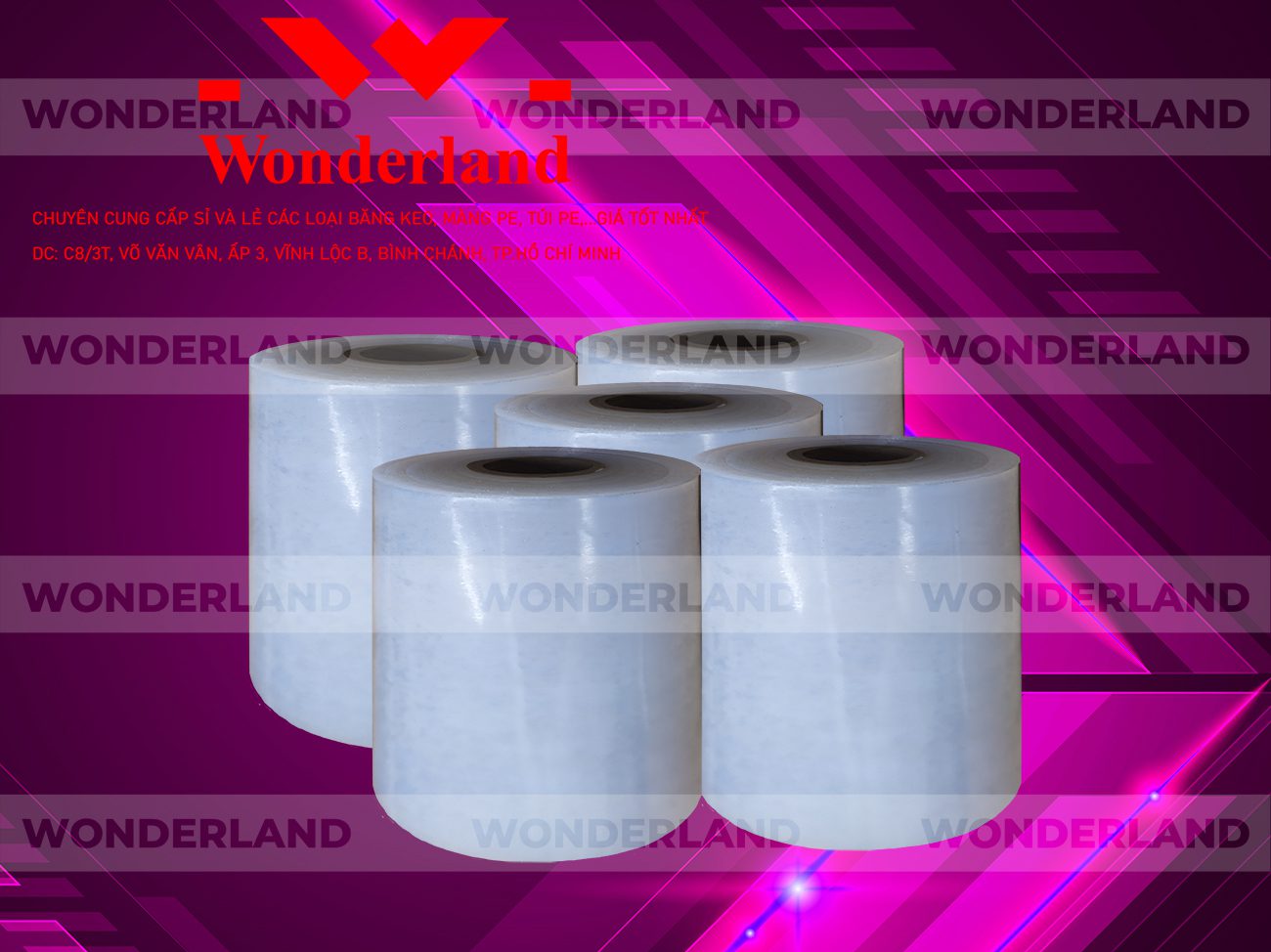 MÀNG PE TRẮNG 11.5KG LÕI 500G CHẤT LƯỢNG CAO WONDERLAND GIÁ SỈ TỐT NHẤT