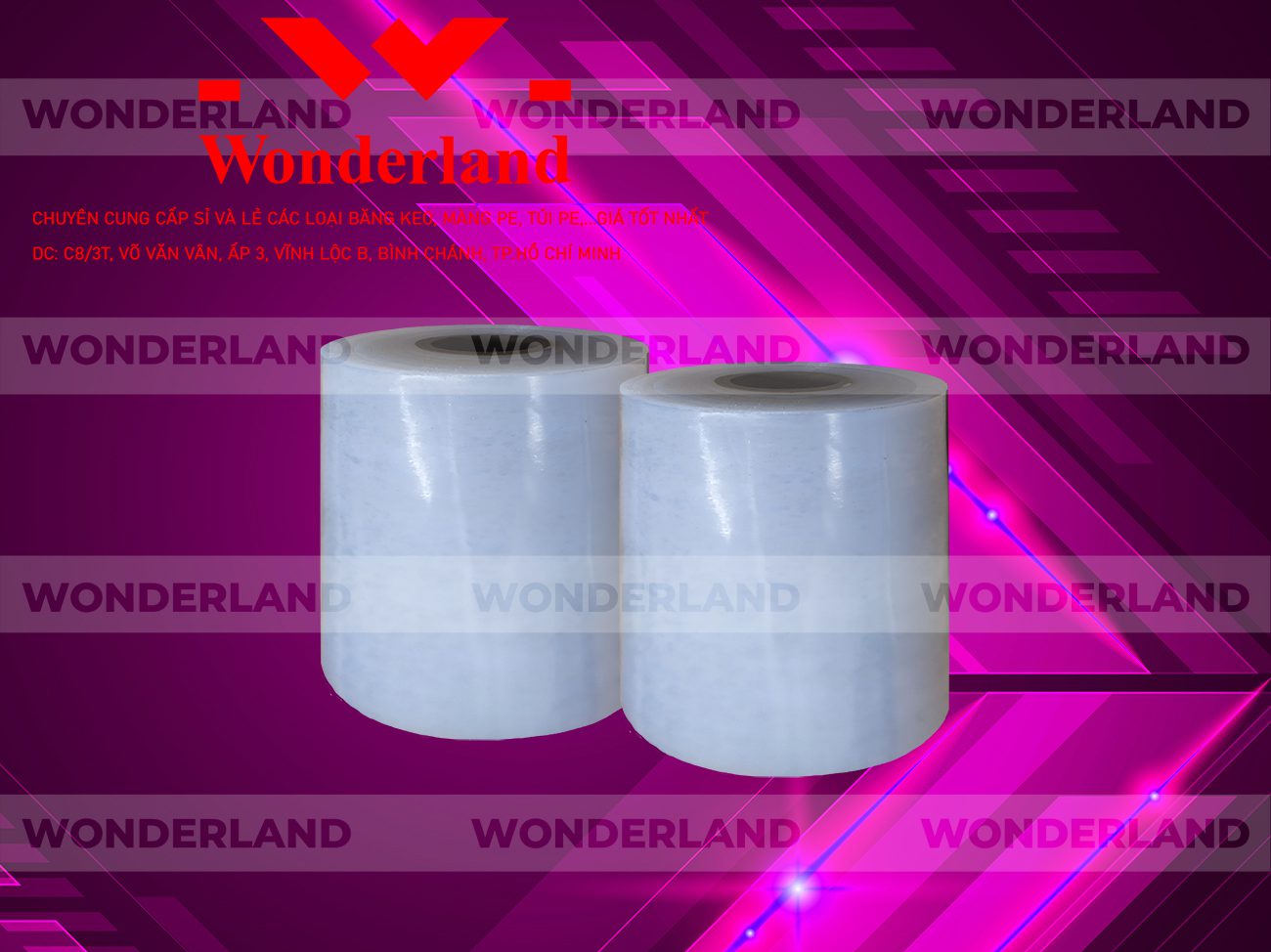 MÀNG PE TRẮNG 11.5KG LÕI 500G CHẤT LƯỢNG CAO WONDERLAND