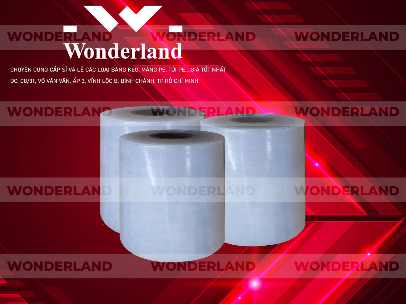 MÀNG PE TRẮNG 11.6KG LÕI 500G CHẤT LƯỢNG CAO WONDERLAND GIÁ SỈ TỐT NHẤT