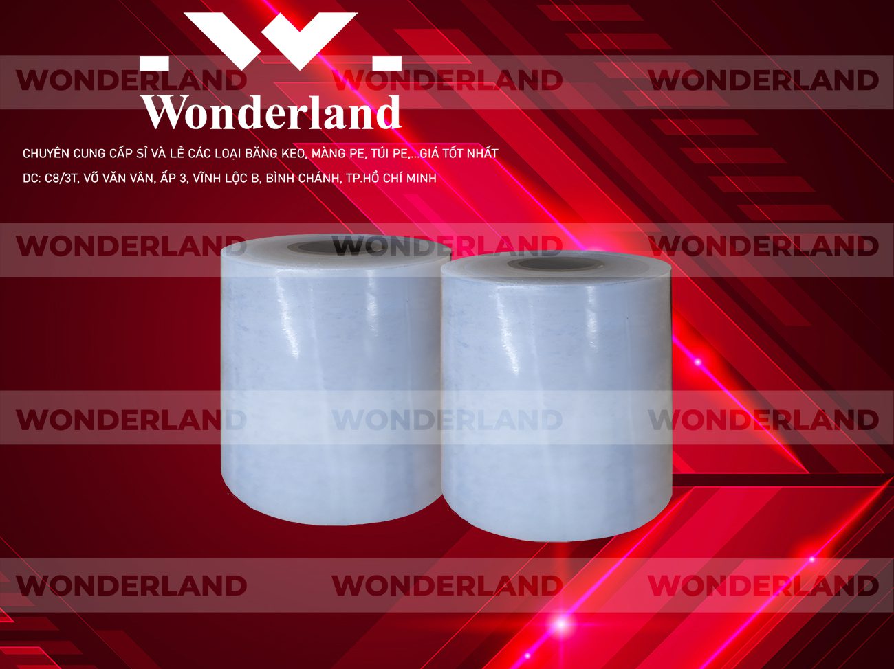 MÀNG PE TRẮNG 11.6KG LÕI 500G CHẤT LƯỢNG CAO WONDERLAND