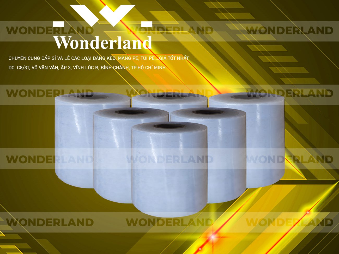 MÀNG PE TRẮNG 11.7KG LÕI 500G CHẤT LƯỢNG CAO WONDERLAND GIÁ SỈ TỐT NHẤT