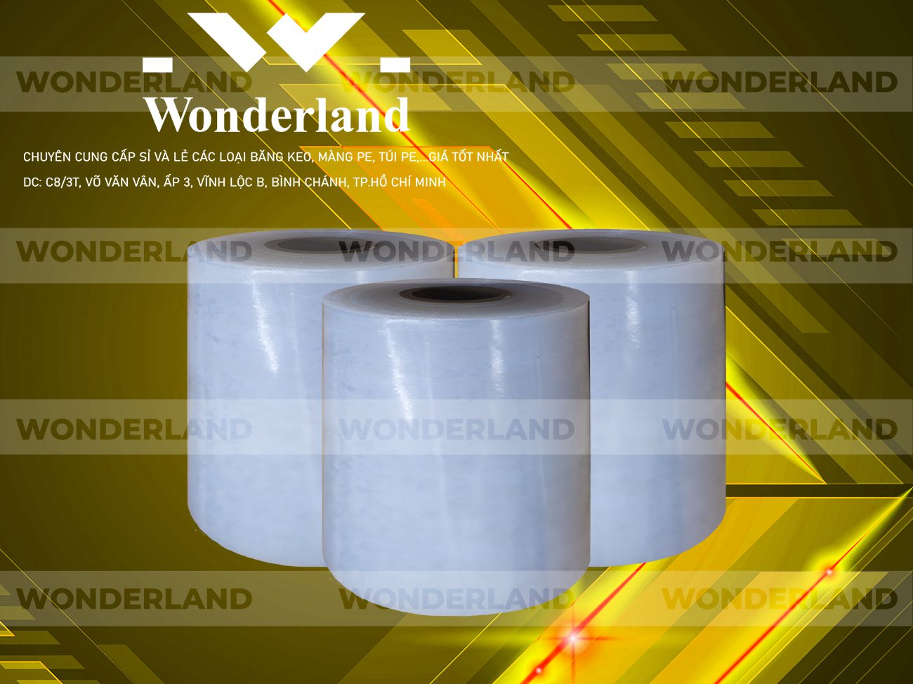 MÀNG PE TRẮNG 11.7KG LÕI 500G CHẤT LƯỢNG CAO WONDERLAND