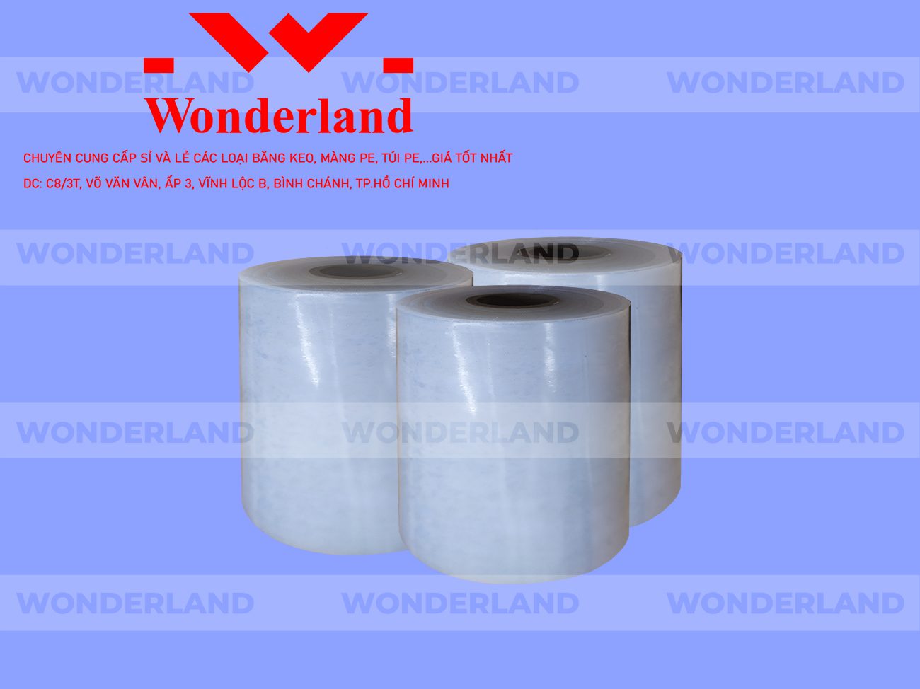 MÀNG PE TRẮNG 12.0KG LÕI 1.2KG CHẤT LƯỢNG CAO WONDERLAND GIÁ SỈ TỐT NHẤT