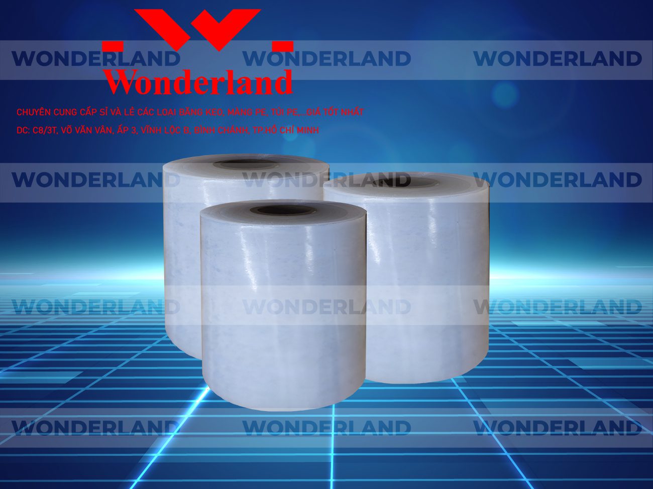 MÀNG PE TRẮNG 12.1KG LÕI 1.2KG CHẤT LƯỢNG CAO WONDERLAND GIÁ SỈ TỐT NHẤT