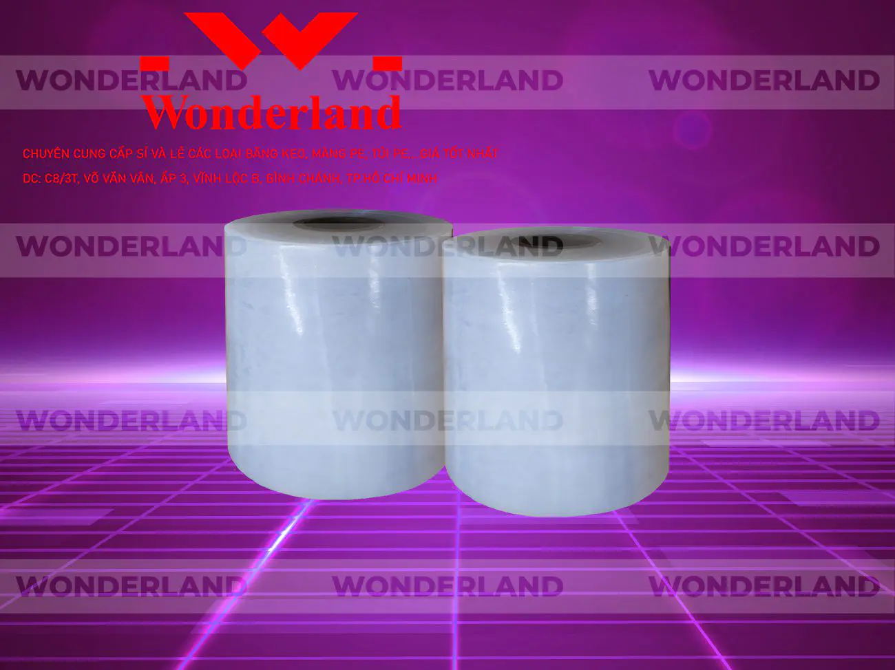 MÀNG PE TRẮNG 12.2KG LÕI 1.2KG CHẤT LƯỢNG CAO WONDERLAND