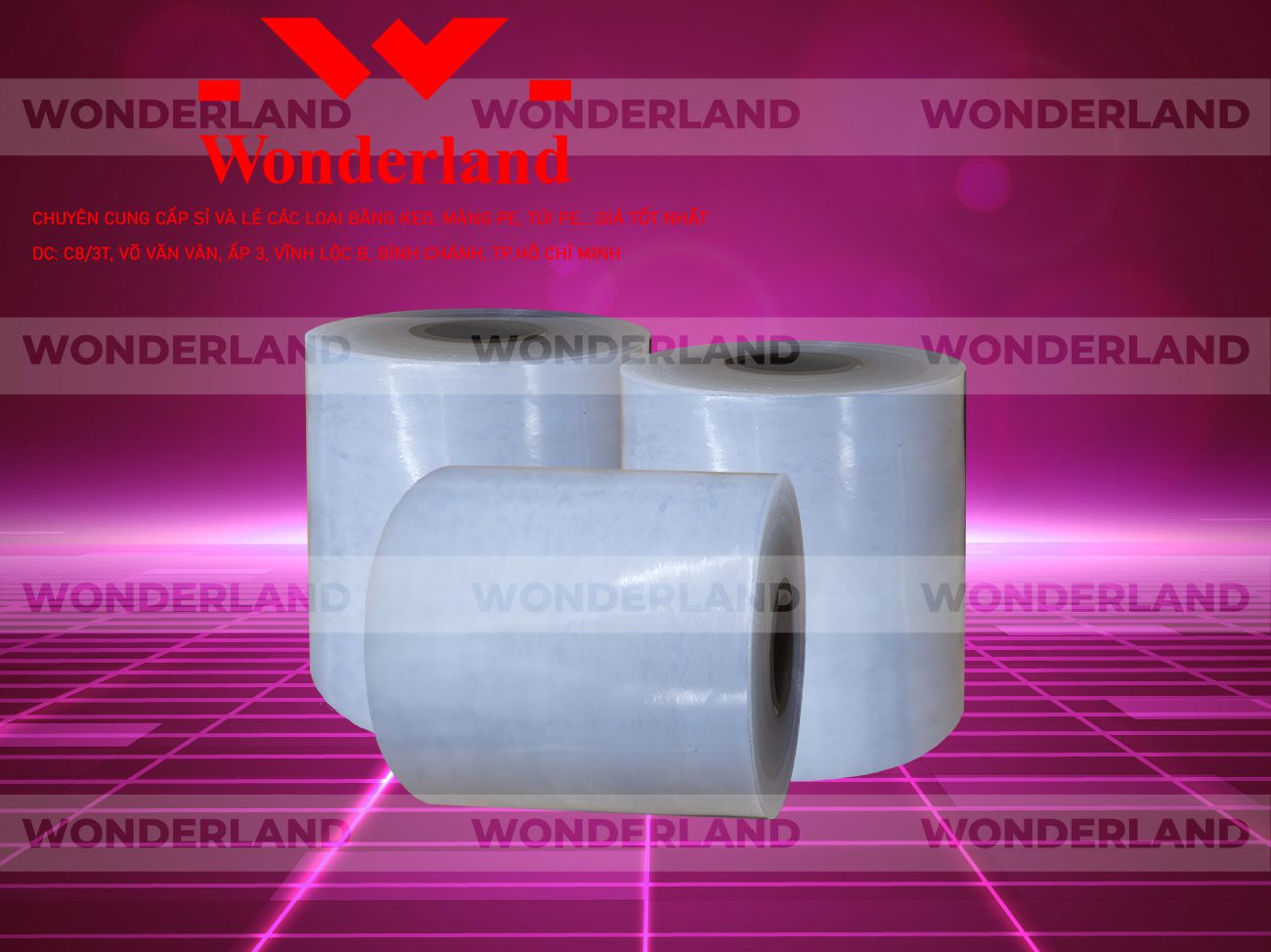 MÀNG PE TRẮNG 12.3KG LÕI 1.2KG CHẤT LƯỢNG CAO WONDERLAND GIÁ SỈ TỐT NHẤT