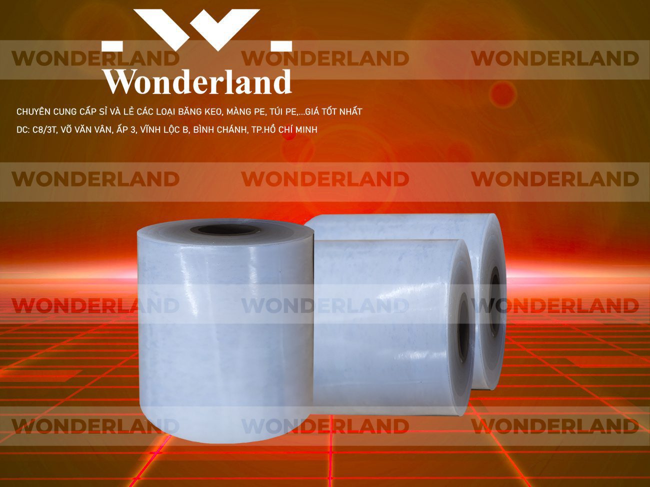 MÀNG PE TRẮNG 12.4KG LÕI 1.2KG CHẤT LƯỢNG CAO WONDERLAND GIÁ SỈ TỐT NHẤT