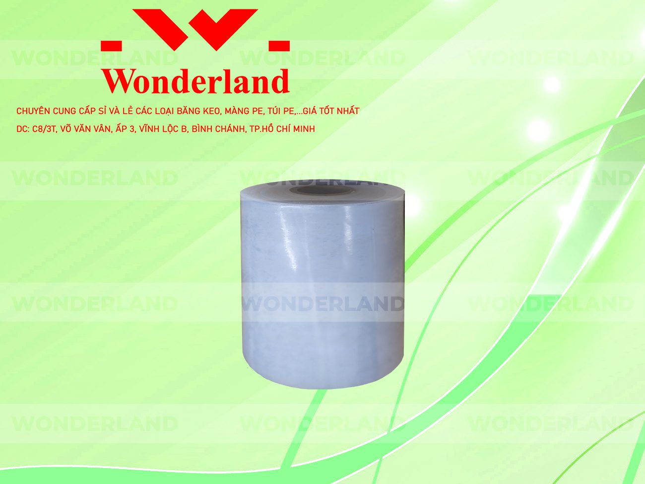 MÀNG PE TRẮNG 12.4KG LÕI 1.2KG