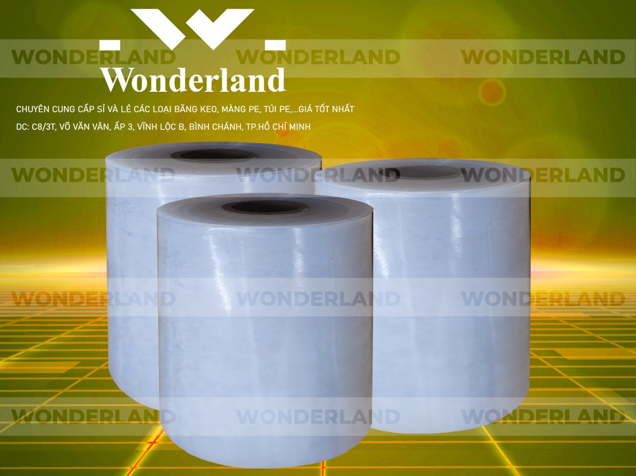 MÀNG PE TRẮNG 12.5KG LÕI 1.2KG CHẤT LƯỢNG CAO WONDERLAND GIÁ SỈ TỐT NHẤT