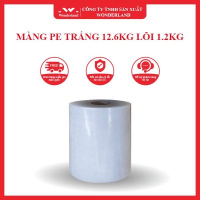 MÀNG PE TRẮNG 12.6KG LÕI 1.2KG WONDERLAND