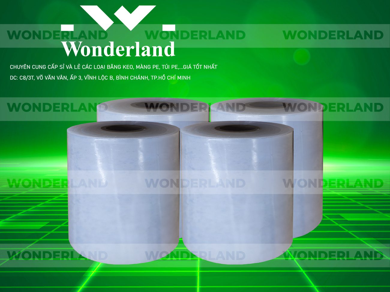 MÀNG PE TRẮNG 12.6KG LÕI 1.2KG CHẤT LƯỢNG CAO WONDERLAND GIÁ SỈ TỐT NHẤT