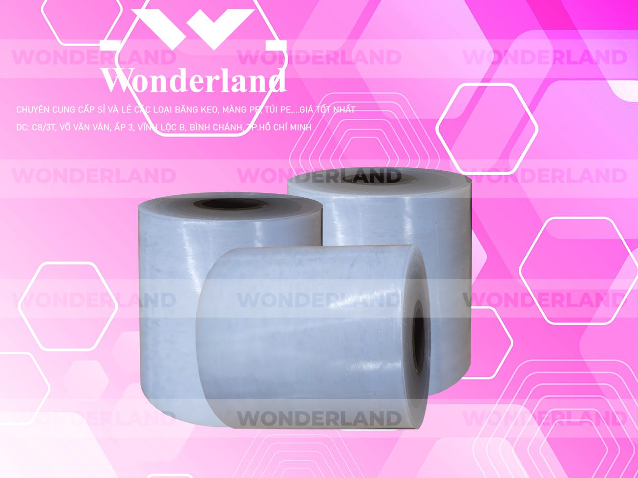 MÀNG PE TRẮNG 12.9KG LÕI 1.2KG CHẤT LƯỢNG CAO WONDERLAND GIÁ SỈ TỐT NHẤT